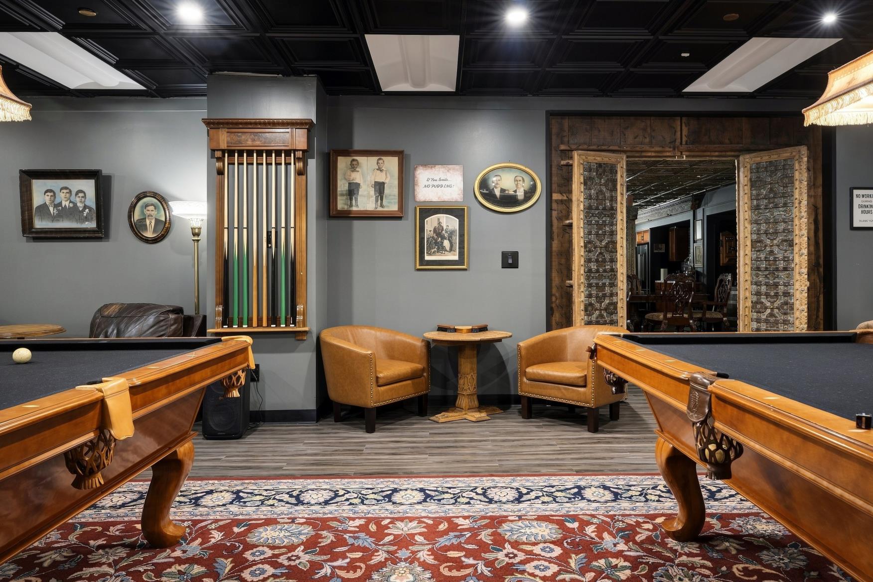 Pool table and arcade games inside Last Look